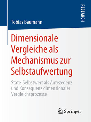 cover image of Dimensionale Vergleiche als Mechanismus zur Selbstaufwertung